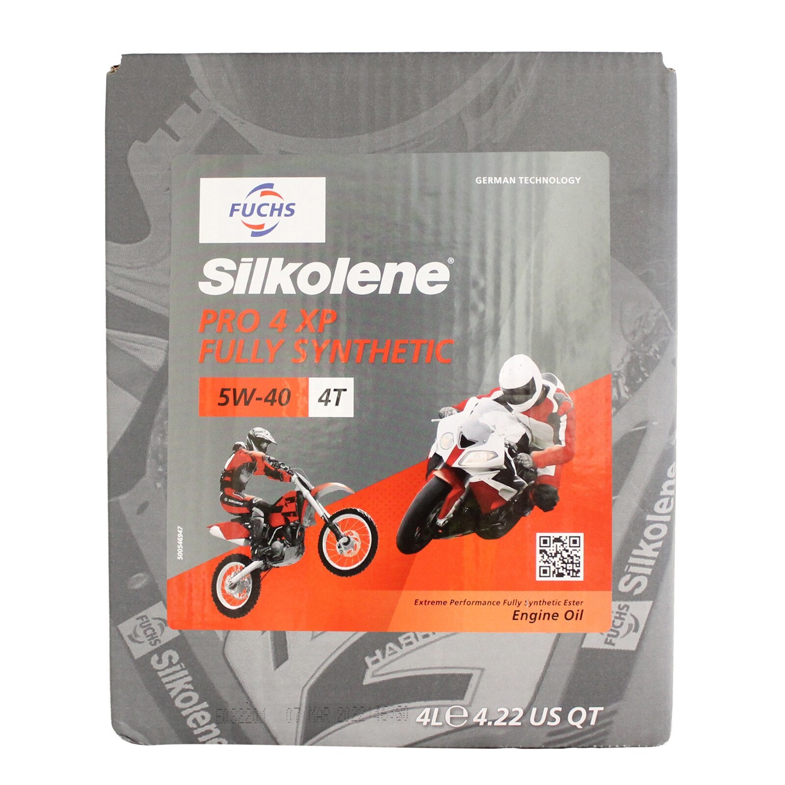 Silkolene PRO 4 5W-40 5W40 XP Full Synthetic Ester Bike Engine Oil Fuchs - 4L