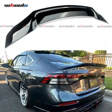 For 2023-2025 11th Honda Accord Glossy Black R Style Highkick Trunk Spoiler Wing