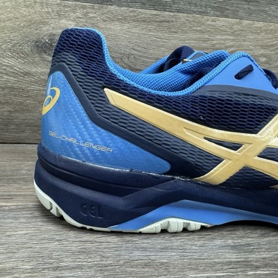 Asics Gel Challenger 12 Mens Size 15 Blue Gold Tennis Pickle  display picture 3
