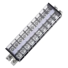 Barrier Terminal Strip Block 660V 30A Dual Rows 10P DIN Rail Base Connector