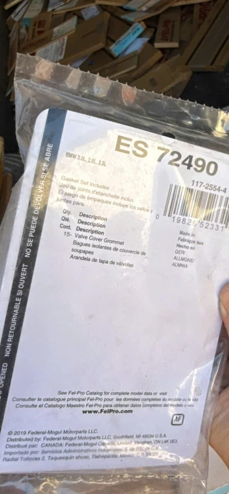JUEGO DE OJALES FEL-PRO ES72490 para BMW L6 2006-2001 2,5 L DOHC (2494 CC) 3,0 L DOHC Foto 2 de 2