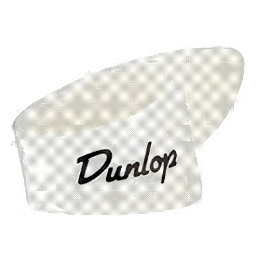 Dunlop 9012R Left Handed Medium White Thumb Picks - Pack of 6 Picks