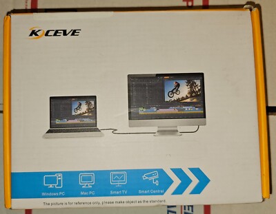 KCEVE DP HDMI USB 3.0 KVM Switch 2 Computer 2 Monitors, Dual Monitor