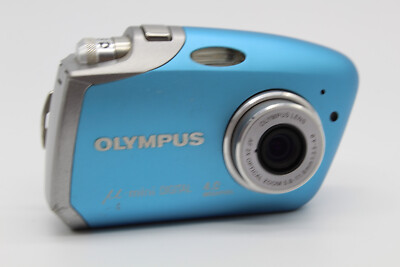 Olympus  Mju Mini 4.0MP Blau geprüft Digital Camera