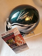 KENNETH KENNY GAINWELL signed EAGLES mini helmet JSA COA