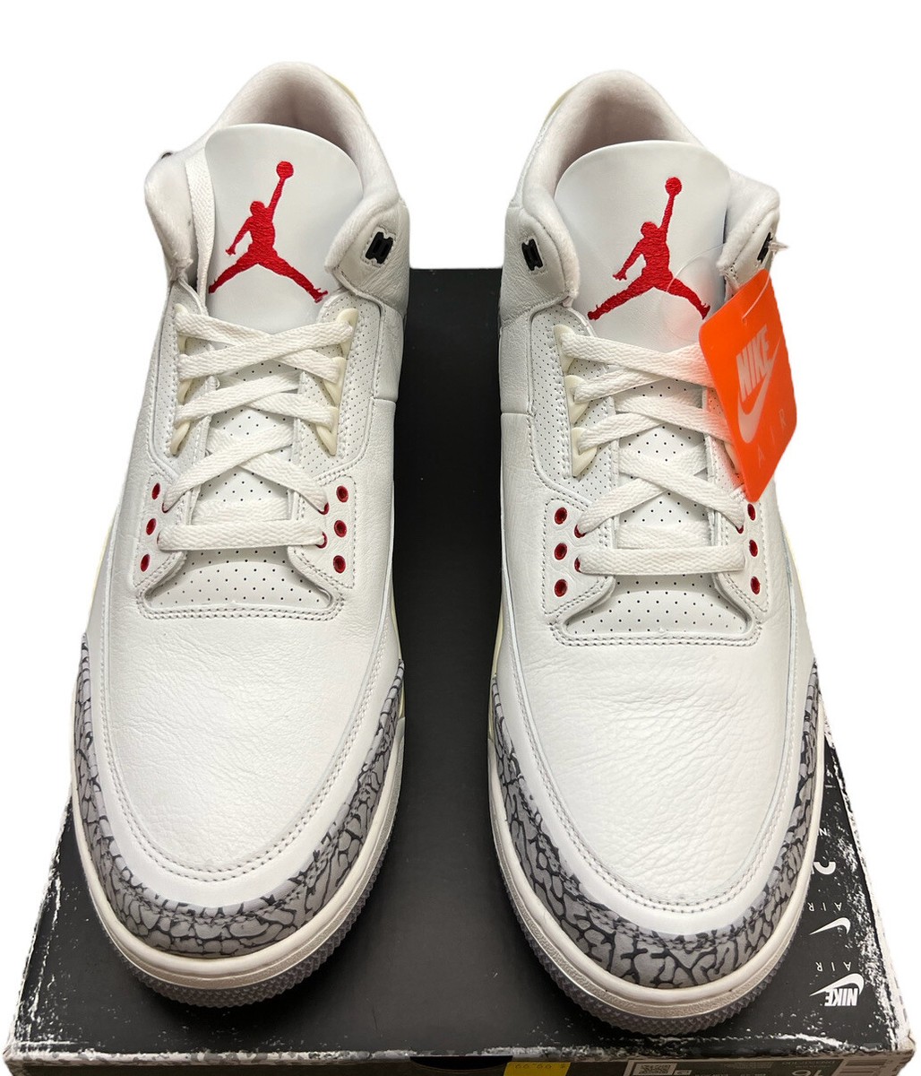 靴 Nike Air Jordan3 White Cement Reimagined Air Jordan 3, White Cement Reimagined – Impossible Kicks