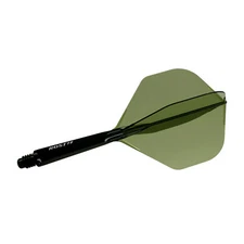 CUESOUL ROST 77 Integrated Dart Shaft and Flight,Big Standard Shape-Deep Green