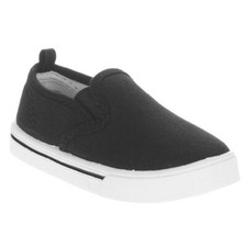 Garanimals Baby Kids Boy Casual Canvas Slip-On Shoes Sneakers Black Size 5