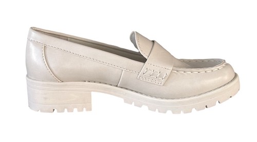 Old Navy Chunky Lug Sole Shoes Light Gray Ivory Sz 6 Clueless Preppy Y2K 90s NWT - Picture 8 of 12
