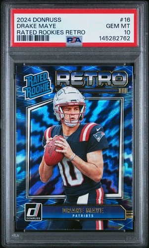 2024 PANINI DONRUSS RATED ROOKIES RETRO #16 DRAKE MAYE ROOKIE RC PSA 10