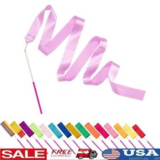 16 Pack Gymnastics Ribbons Kids Dance Performances Anti Slip Wand Elegant Flow