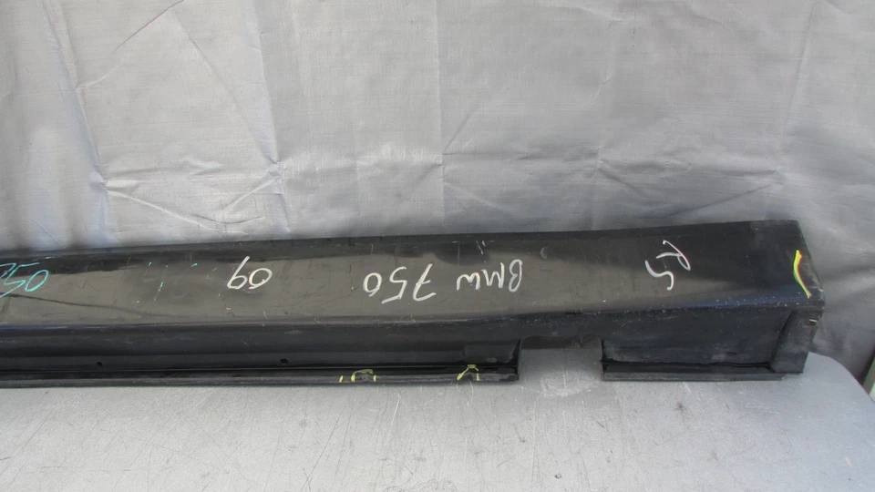 BMW 750LI 760LI 2006-2008 pasajero lado derecho basculante moldeado faldón lateral negro Foto 3 de 4