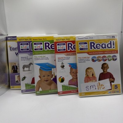 Your Baby Can Read DVD Lot  Of 5 Your Child Can Read Set Early Learning Titzer