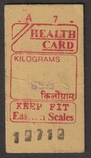 Inde ancienne carte santé kilogrammes garder la forme