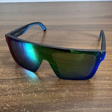 Foster Grant IronMan Sunglasses IF 23 441 Black Mirror Shield Active Outdoors