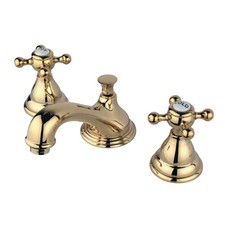 Kingston Brass KS556.BX Royale 1.2 GPM Widespread Bathroom Faucet - Brass