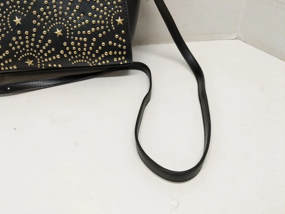 Mensajero Michael Michael Kors Selma Mediano Negro/Dorado (30H7GLMM6I) NUEVO CON ETIQUETAS Foto 2 de 4