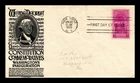 US COVER WASHINGTON INAUGURATION SESQUICENTENNIAL FDC SCOTT 854 ANDERSON CACHET