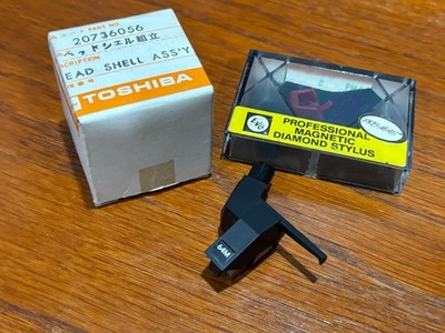 Toshiba 56 Headshell & Cartridge Incl. New EVG Stylus - ***New Old Stock***