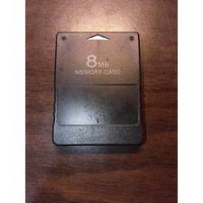 1x PS2 8MB Memory Card For PlayStation 2 - Mem Card Only
