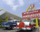 1950s McDONALDS RESTAURANT Photo OLD CARS  (220-J)