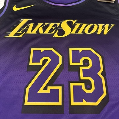 Nike 2XL 56 Los Angeles NBA FQ4346-504 City LakeShow LeBron Jersey