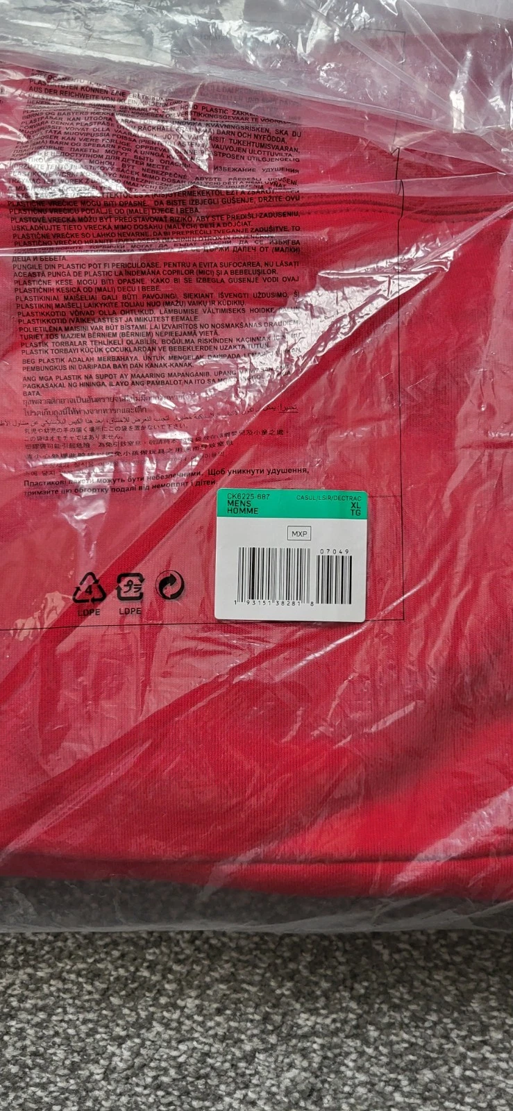 Felpa con cappuccio Supreme X Nike in pelle con applicazioni Rossa taglia XL