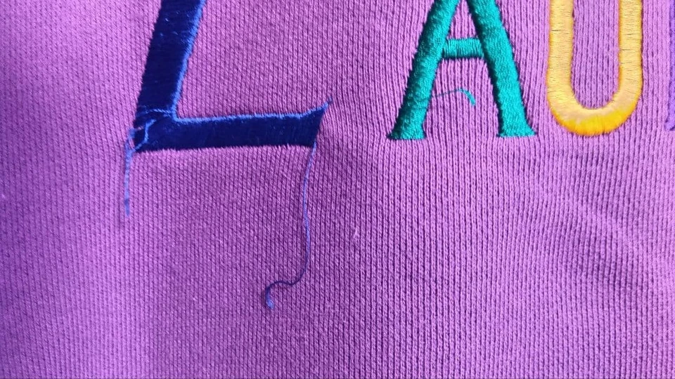 SUDADERA USADA YVES SAINT LAURENT MORADA XL MUY BUENA Foto 4 de 4