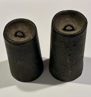 2 Antique American Ogee Clock Weights