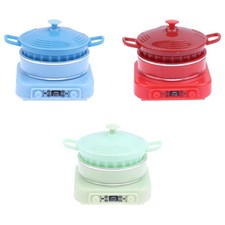 1/12 Induction Hob with Pot, Miniature Mini Cookware, 4 X 4.3 X 4.5cm, Realistic