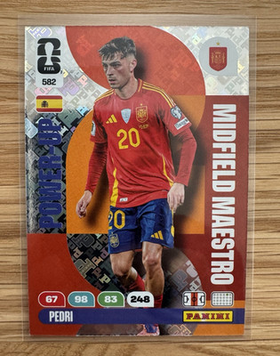 Panini FIFA 26 Power-Up Midfield Maestro Pedri Spanien #582 Fußball Trading Card