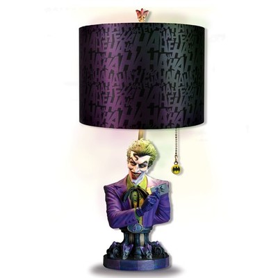 The JOKER Sculptural Masterpiece BatmanTable Lamp by the Bradford Exchange