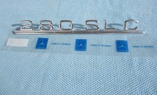 MERCEDES-BENZ 280SLC HECK-EMBLEM W107 C107 Typenzeichen Typenschild BADGE LOGO MERCEDES-BENZ 280SLC HECK-EMBLEM W107 C107 Typenzeichen Typenschild BADGE LOGO