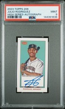 2023 TOPPS 206 HIGH SERIES AUTO JULIO RODRIGUEZ PSA 9