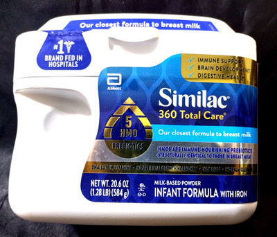 SIMILAC 360 TOTAL CARE MILK BASED INFANT FORMULA WITH IRON..20.6oz 584g..MAY2027