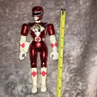 VINTAGE Mighty Morphin Power Rangers Red Ranger 8” Action Figure 1995 METALLIC
