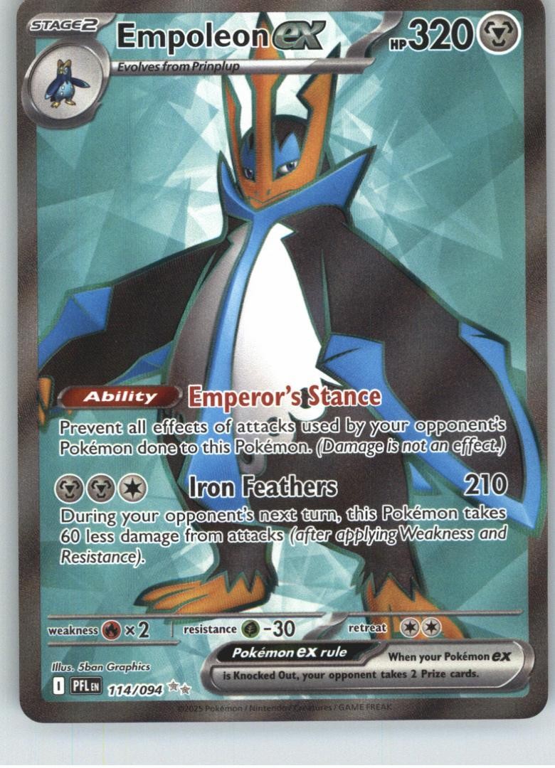Empoleon ex ME02: Phantasmal Flames [114/094] Ultra Rare Holofoil NM Pokemon