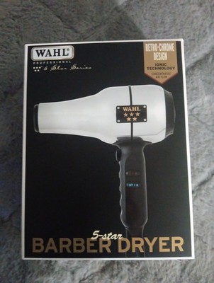 Wahl Professional 5-Star Series Ionic Retro-Chrome Design Barber Hair Dryer Air