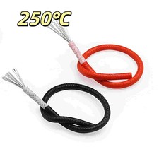 Silikonkabel Glasfaser Litze Kabel Verzinnter...