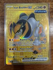 Pokemon Card Gold Hyper Rare Temporal Forces Iron Boulder Ex 217/162-mint on eBay