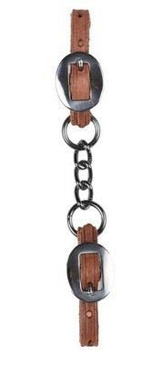 Horse Challenger Hermann Oak Harness Leather Heavy 4-Link Curb Single Chain