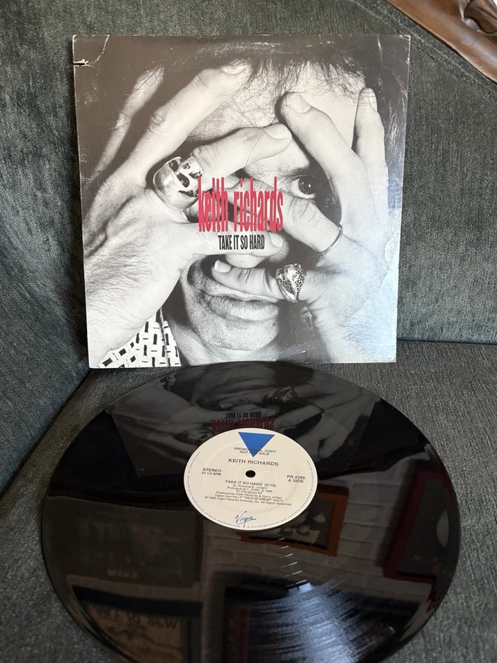 1970s LP Lot Rolling Stones Keith Richards Promo Neil Young - Image 2 of 4