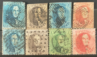 Belgium 1849 63 Baldwin selection of values used. Very High Catalog Value