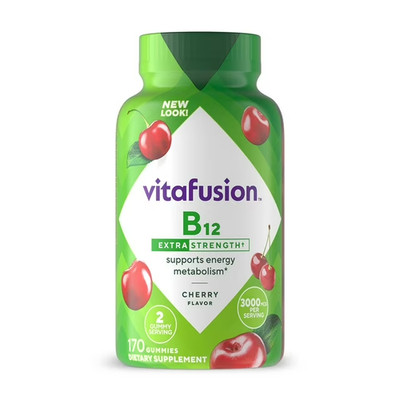 Vitafusion Extra Strength B12 Gummy Vitamins 170 Ct EXP 12/26
