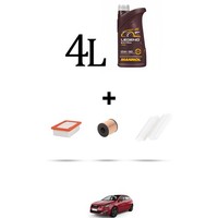 Hoffcar Set Service 3 Filter Und 4L ÖL FüR Peugeot 308 II 1.6 Puretech 165Kw, D