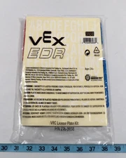 Vex IQ EDR VRC License Plate Kit P/N 276-3938 Robotics Educational Custom