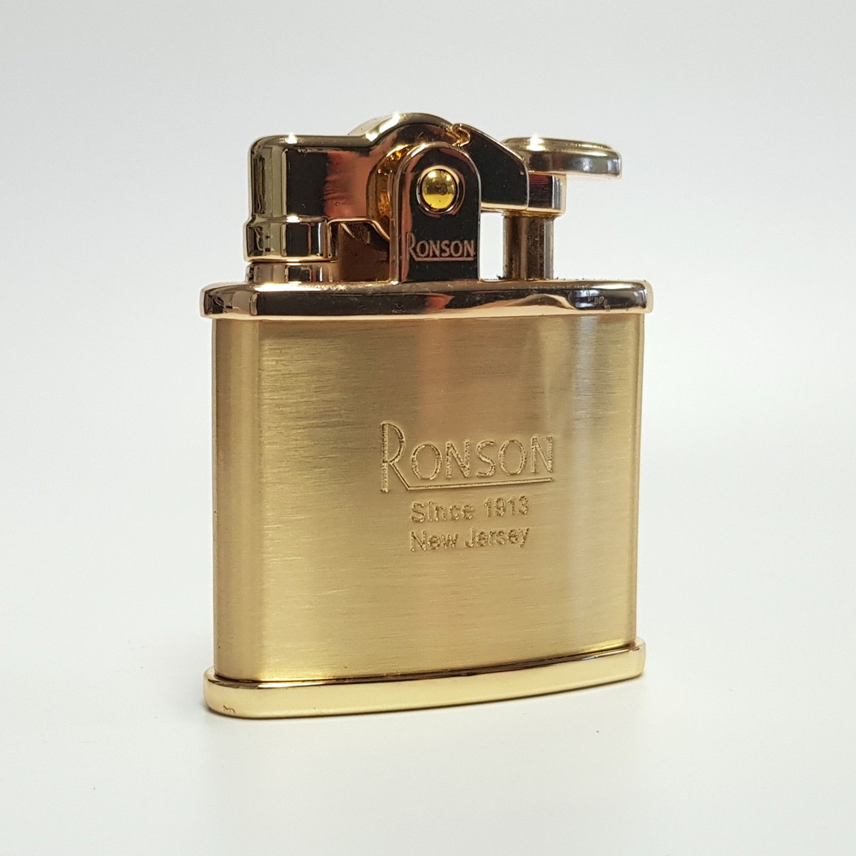 Ronson Standard oil lighter SATIN GOLD, incredible U.S. model 1943