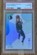 2018-19 Panini Status Luka Doncic Rookie PSA 10