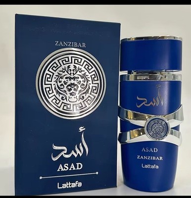 Lattafa Asad Zanzibar Fragrance for Men Eau de Parfum Spray Long Lasting Scent
