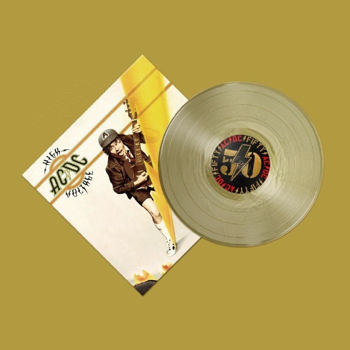 AC/DC - High Voltage (AC/DC 50th Anniversary Edition) - gold vinyl LP + insert